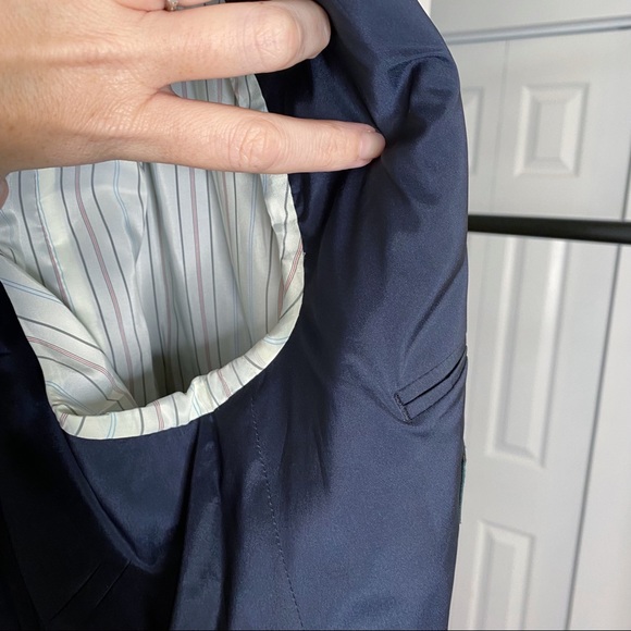 Lauren Ralph Lauren Classic Mens Wool Blazer Sport Coat Gold Buttons Preppy 46R - Picture 8 of 13